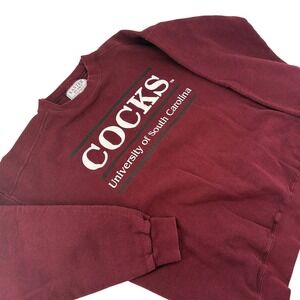 Santee HVYWT USC South Carolina Cocks Sweatshirt XL Maroon Mens Vintage